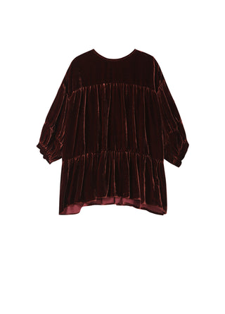 Burgundy Velour Dress