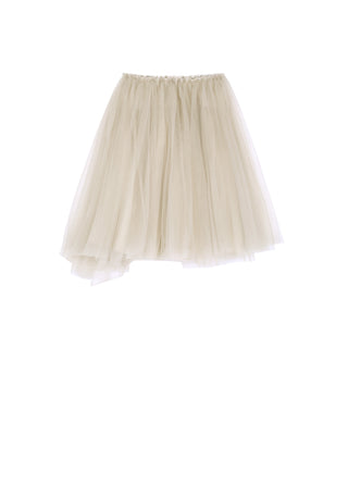 Off White Tulle Skirt