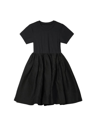 JNBY Coal Grey Bi-Material Dress