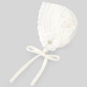 PR Dulzura Cream Knit Lace Bonnet