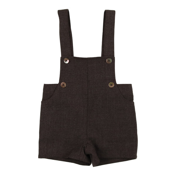CCB Heather Brown Wool Overalls