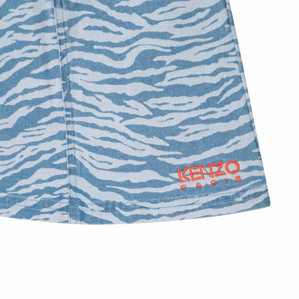 KZ Denim Tiger Stripes Skirt