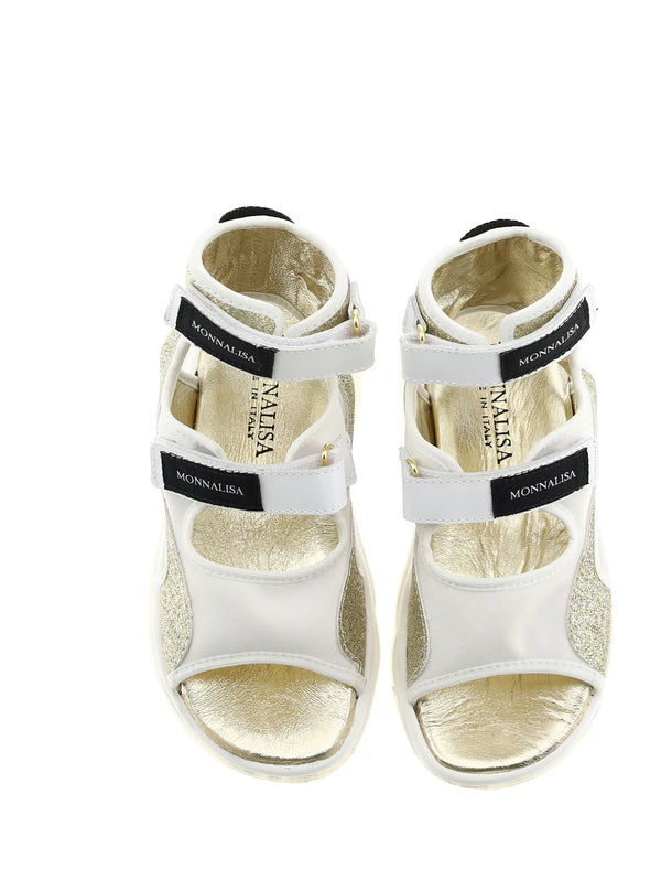 Gold Glitter Gladiator Sandals