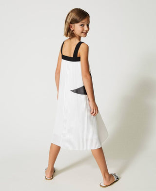 TWS White Pleated Skirt Dress