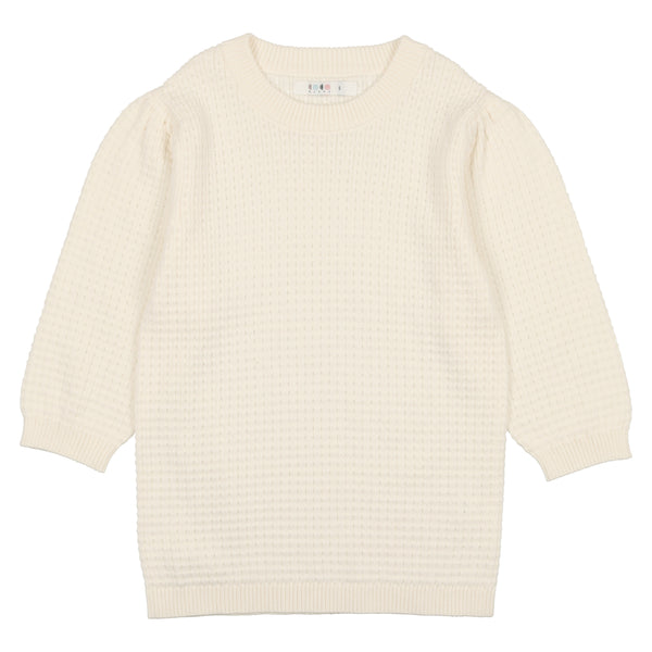CCB Cream Pointelle Sweater
