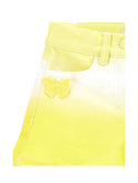 ML Yellow Tie Dye Twill Shorts