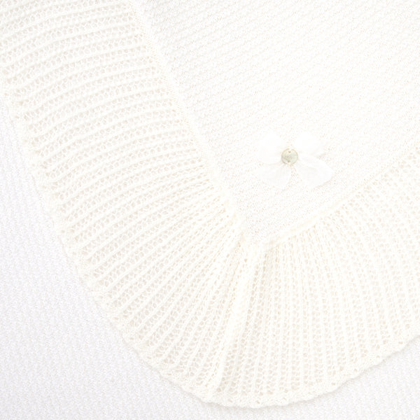 PR Dulzura Cream Knit Lace Blanket