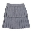 CCB Heather Blue Layer Pleated Skirt