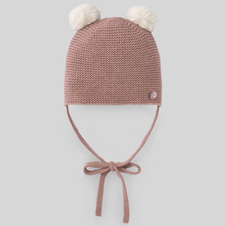 PR Esencial Blush Knit Hat w/Pom Pom