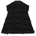 DK Black Sleeveless Fringed Dress