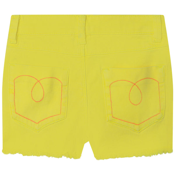 BB Yellow Sequin Love Shorts