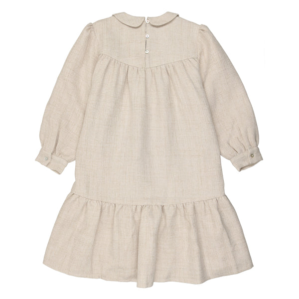 CCB Oatmeal Woven Collared Dress