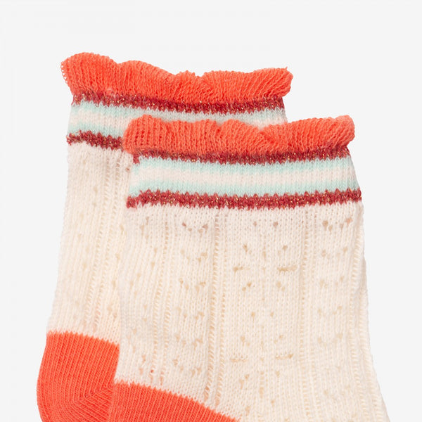 Thilly Ivory Contrast Socks