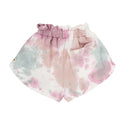 TOC Tie Dye Ruffled Waist Shorts