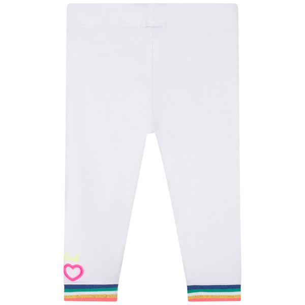 White 'Do Nothing Club' Legging Set