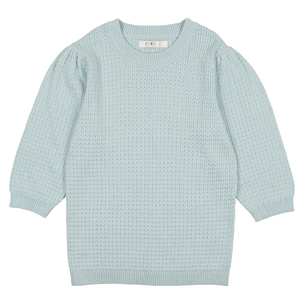 CCB Pale Blue  Pointelle Sweater