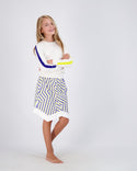 Navy/Yellow Skater Skirt
