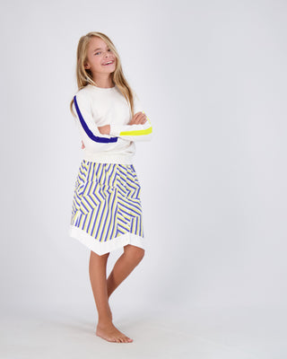 Navy/Yellow Skater Skirt