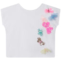 BB White 3D Butterfly Tee