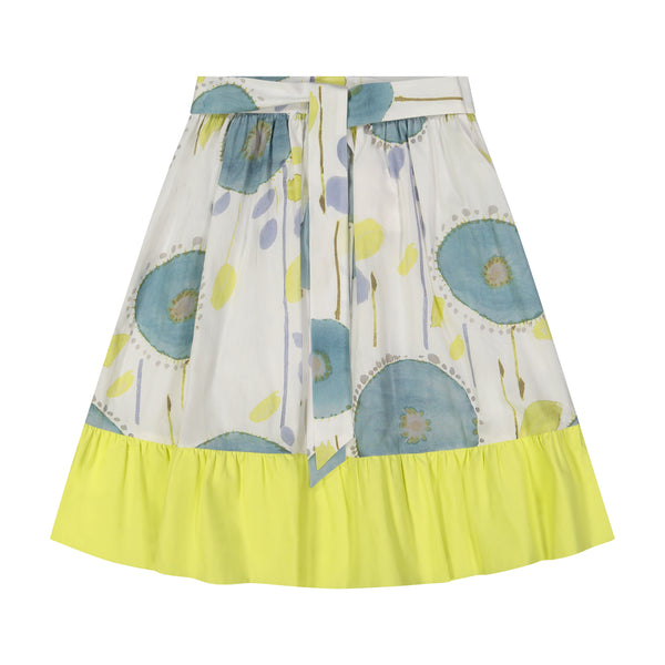 Blue/Yellow Pattern Skirt