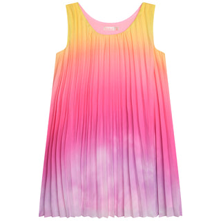 BB Pink Ombre Pleated Dress