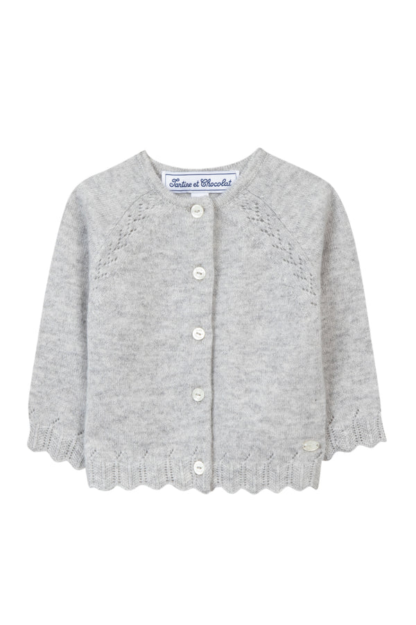 TAR Grey Cashmere Cardigan