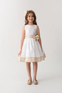 PCL Vella White w/Beige Party Dress