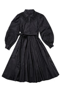 EOE Black Embroidery Shirt Dress