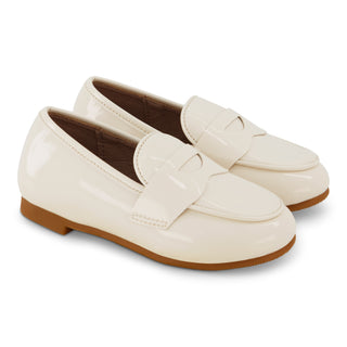 ZK Pearl Patent Penny Loafer Hard Sole
