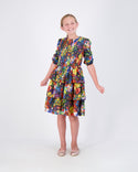 Multi Painted Floral Dress