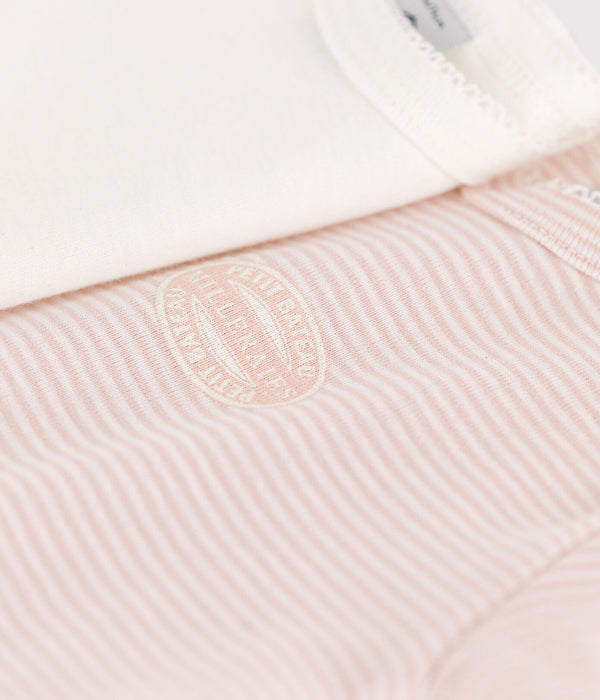 PB Pink Stripe Undershirts Set