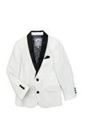 AM White Tuxedo Suit Jacket