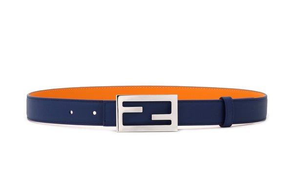 Navy/Orange Logo Belt