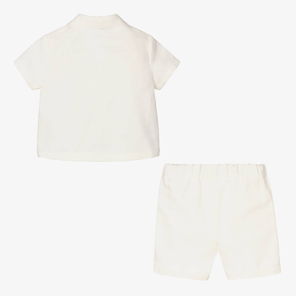 White dressy short clearance set