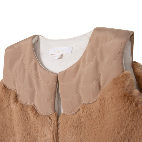 CL Stone Faux Fur Vest