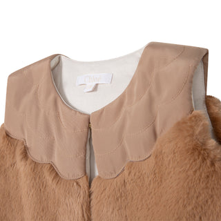 CL Stone Faux Fur Vest