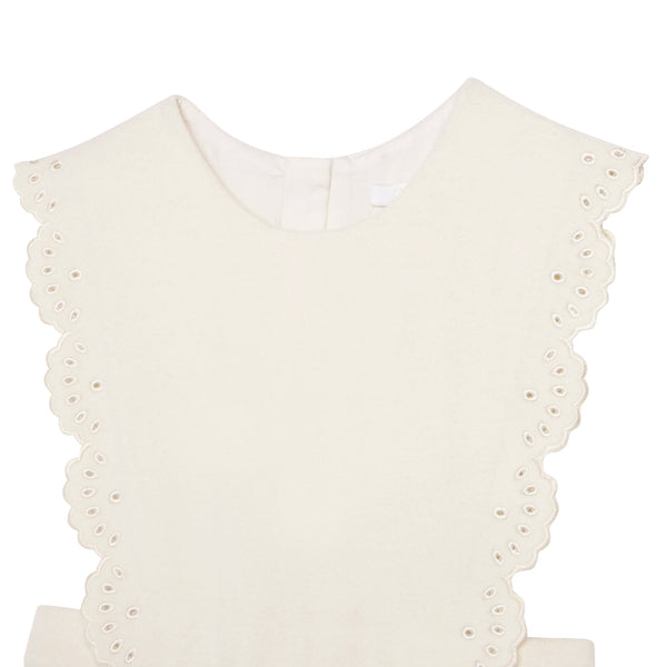 CL Ivory Wool Scalloped Jumper