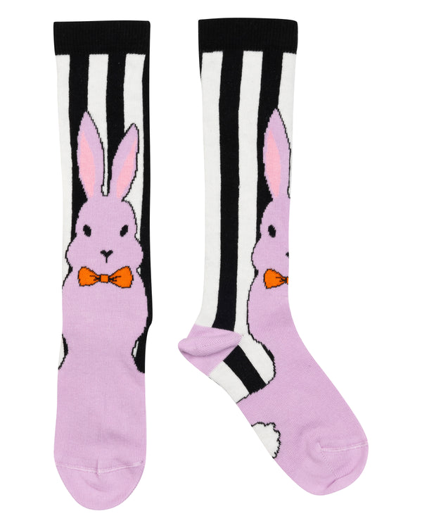 Striped Purple Carrot Queen Socks