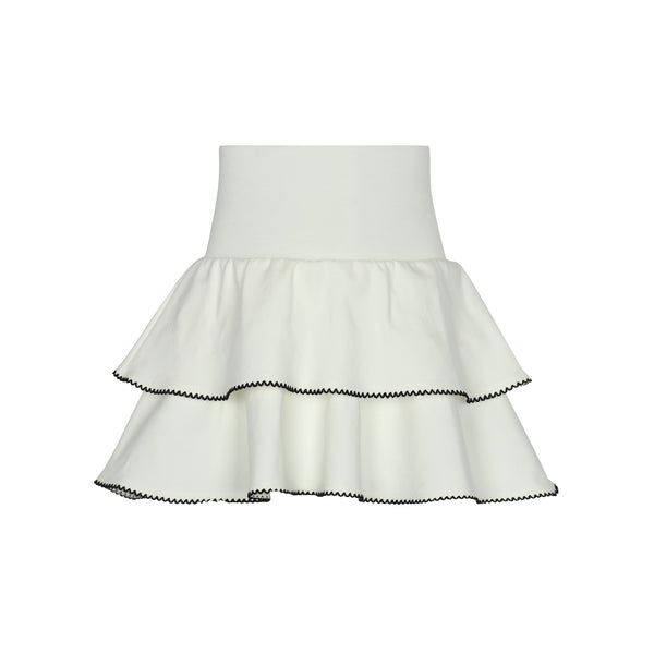 PAR Ivory Milano Tiered Skirt