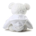 White Teddy Bear with Logo Hooded Sweater