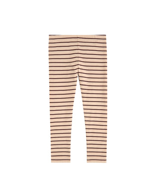 Nude/Plum Small Stripes Pants