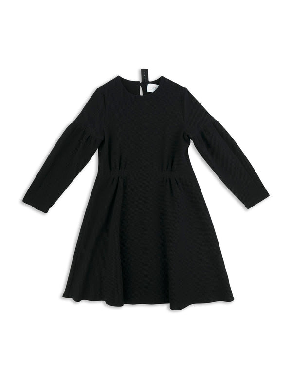 Eleni Black Honey Comb Dress