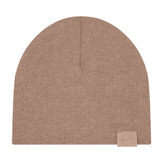 ZK Taupe Ribbed Beanie