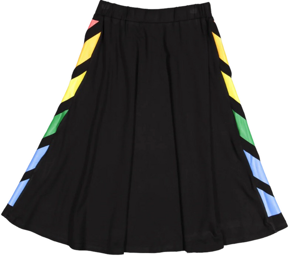 NNM Black Circle Skirt w/Rainbow Stripes