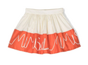 MMS Ivory Orange LL Scribble Skirt