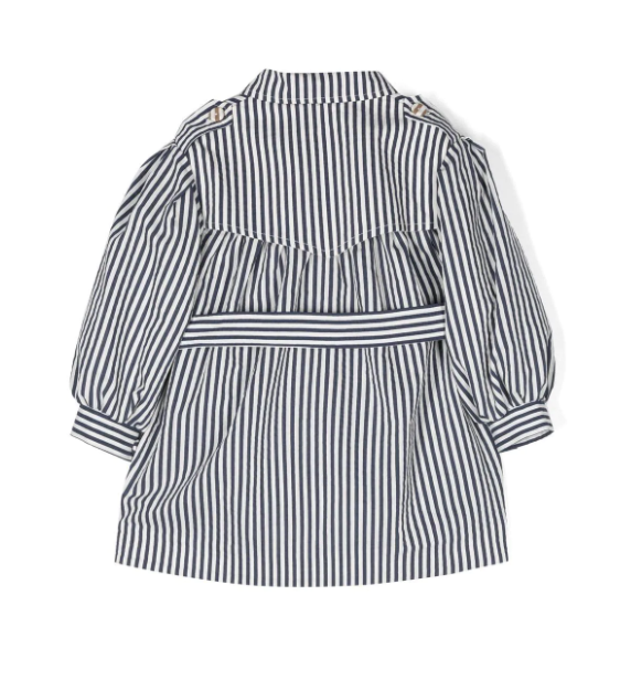 MMS Blue Stripe Trench Coat