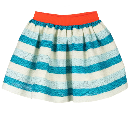 MMS Blue Striped Skirt