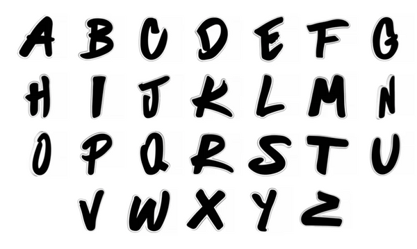 Font Alphabet Nimicks