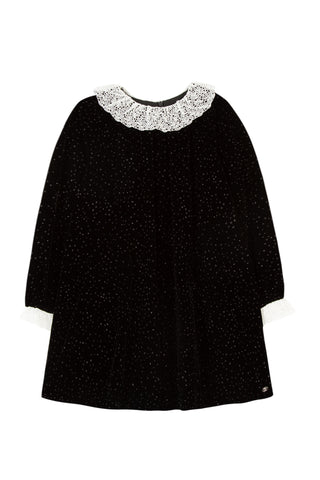 TAR Black Shimmer Velvet Dress