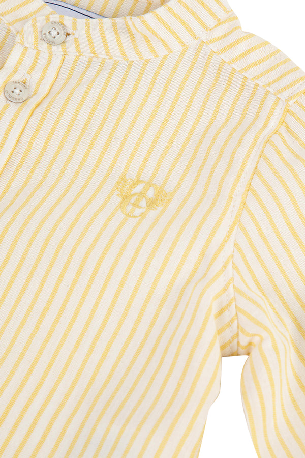 TAR Pale Yellow Striped Baby Shirt
